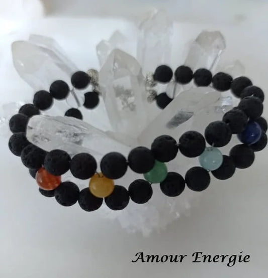 Bracelet 7 Chakras doubles rangs
