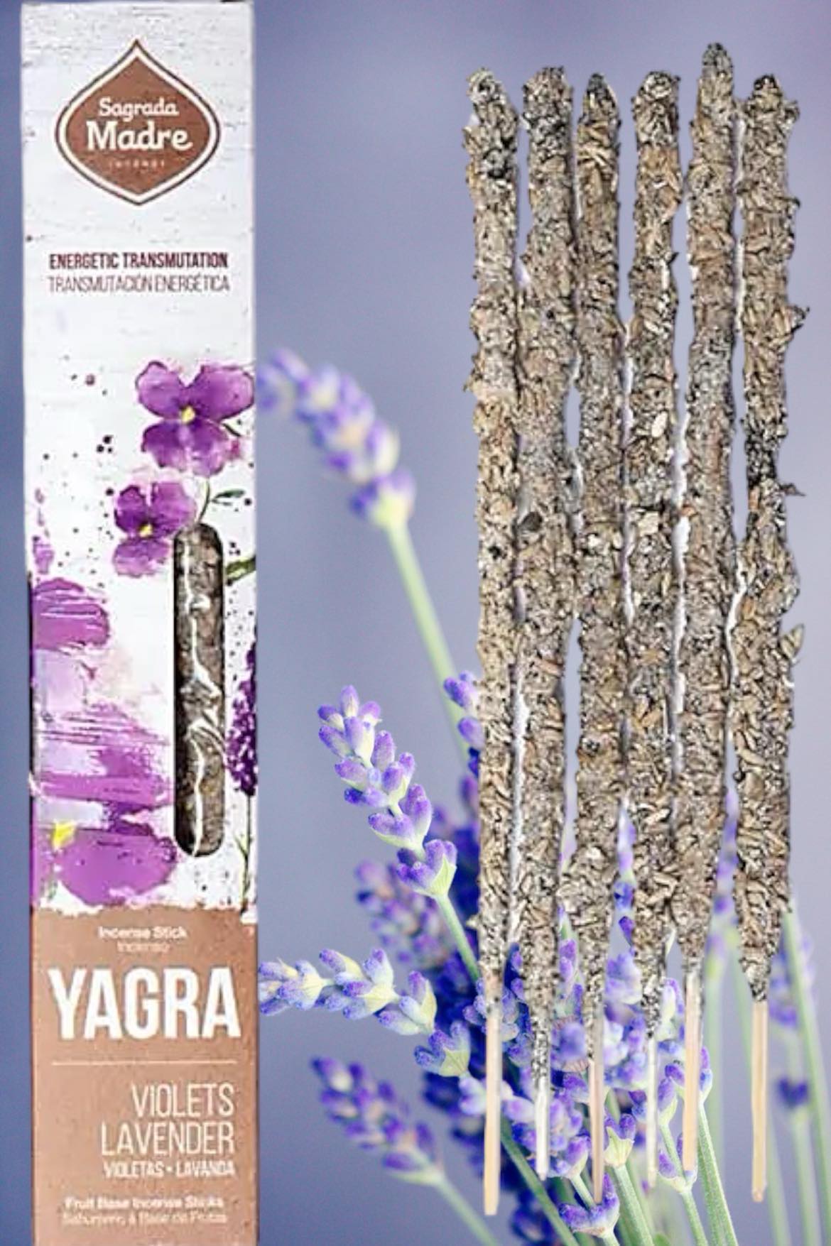 Encens Sagrada Madre Yagra Violette et Lavande